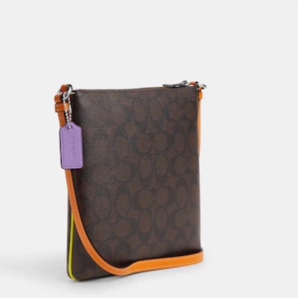 Coach Mini Rowan File Bag in Colorblock Signature Canvas NWT $250 - Picture 2 of 8